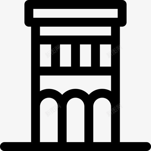 西班牙别墅建筑房产图标svg_新图网 https://ixintu.com 住宅 建筑 房产 房地产 房屋 西班牙别墅