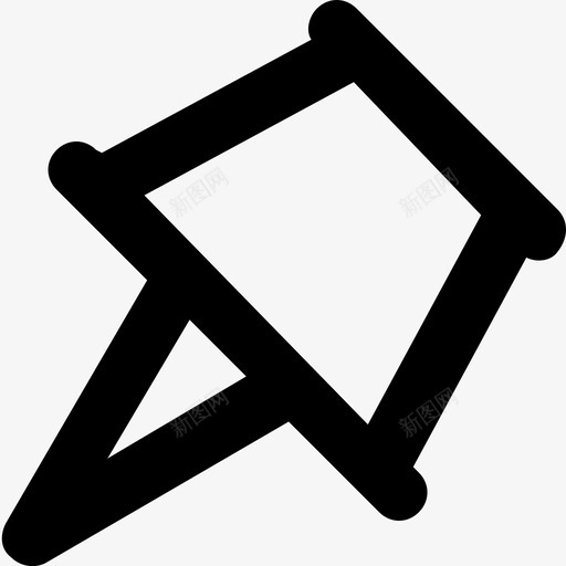 图钉地图标记文具svg_新图网 https://ixintu.com 图钉 地图标记 教育平滑线图标 文具