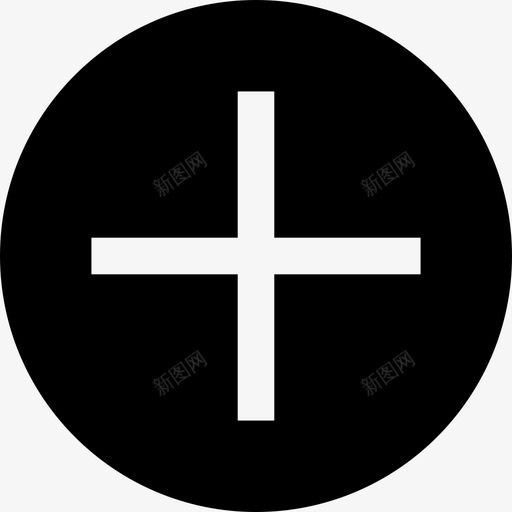 实心增加带边框svg_新图网 https://ixintu.com 实心增加带边框