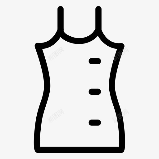服装女士蔓延图标svg_新图网 https://ixintu.com 中性 女士 女性 时尚和服装线 服装 蔓延 风格