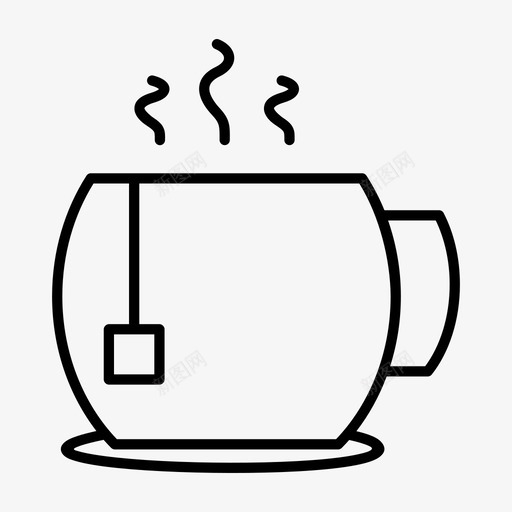 茶杯一杯茶喝图标svg_新图网 https://ixintu.com 一杯茶 喝 茶杯