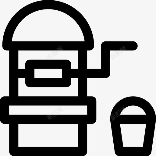 农业花园乡村图标svg_新图网 https://ixintu.com 乡村 农业 户外露营 水 花园