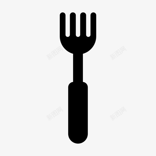 采购产品叉子餐具沙拉叉图标svg_新图网 https://ixintu.com 厨房和食物 沙拉叉 采购产品叉子 银器 餐具