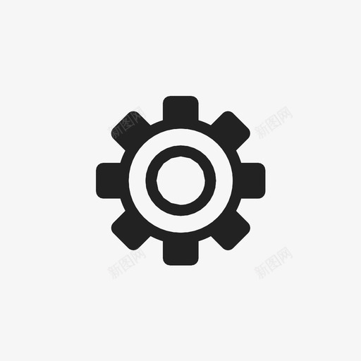 齿轮设置用户界面图标svg_新图网 https://ixintu.com 用户界面 设置 齿轮