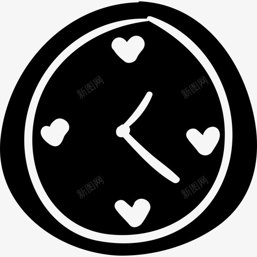 情人节其他的钟图标svg_新图网 https://ixintu.com 其他的钟 情人节