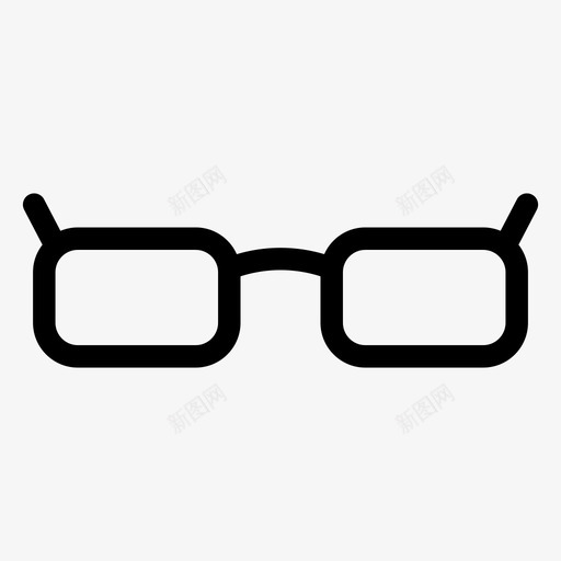 眼镜视力视野图标svg_新图网 https://ixintu.com 教育大纲 眼镜 视力 视野