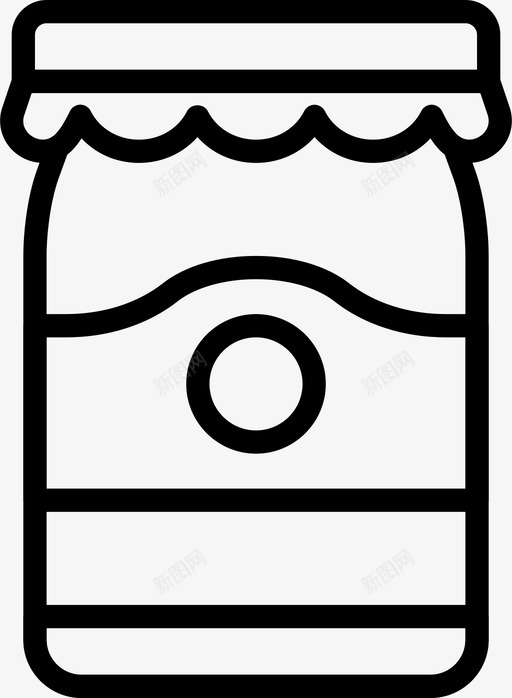 果酱罐烹饪饮料图标svg_新图网 https://ixintu.com 吃 果酱罐 烹饪 砸图标美食3大纲 食 饮料