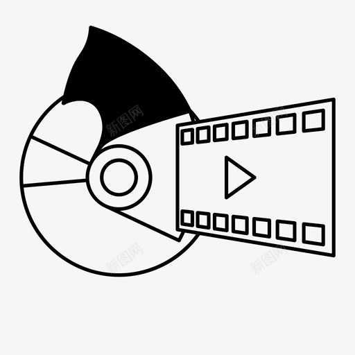 光碟开膛机蓝光光碟cd图标svg_新图网 https://ixintu.com cd dvd 光碟开膛机 功能四机 蓝光光碟