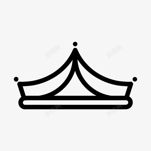 皇冠珠宝国王图标svg_新图网 https://ixintu.com 国王 王后 珠宝 皇冠