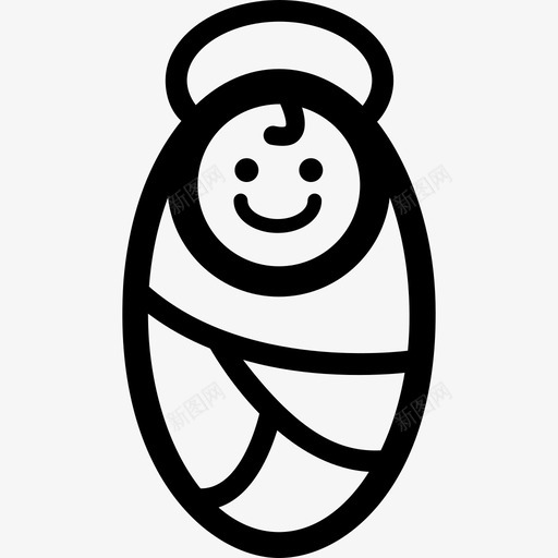耶稣基督圣诞节图标svg_新图网 https://ixintu.com 圣诞节 基督 耶稣