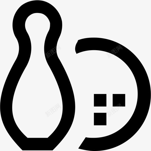Bowling symbolsvg_新图网 https://ixintu.com Bowling symbol
