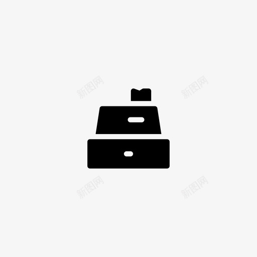 收银机柜台机器图标svg_新图网 https://ixintu.com 商店 小图标 收银机 机器 柜台