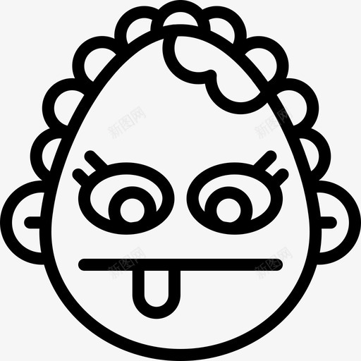 运球女婴表情图脸图标svg_新图网 https://ixintu.com 脸 运球女婴表情图