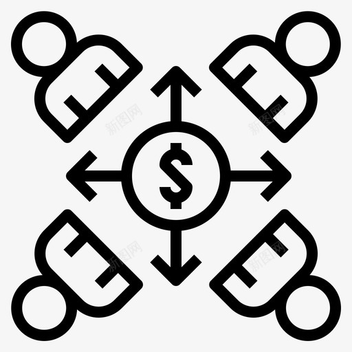 社会金融公司组织图标svg_新图网 https://ixintu.com 公司 社会金融 组织 股份
