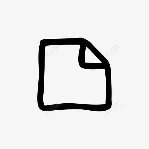 注释轮廓手绘线框图标svg_新图网 https://ixintu.com 手绘 手绘材料设计图标 注释轮廓 线框