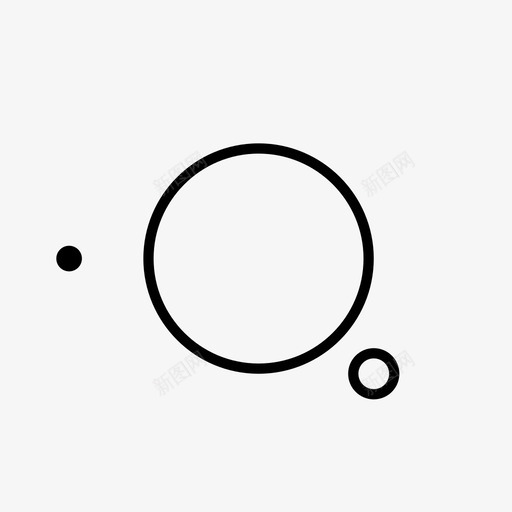 有两个卫星的行星轨道空间图标svg_新图网 https://ixintu.com 有两个卫星的行星 空间 空间收集 轨道