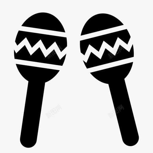 沙球_maracas4svg_新图网 https://ixintu.com 沙球_maracas4