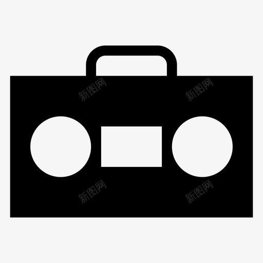 音箱放大器声音图标svg_新图网 https://ixintu.com 声音 扬声器 放大器 磁带 语音 音乐音频和视频字形图标 音箱