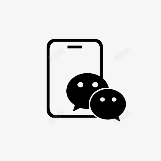 微信加手机svg_新图网 https://ixintu.com 微信加手机 厚步