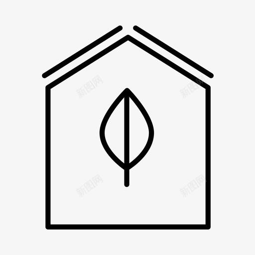 绿色能源生态环境图标svg_新图网 https://ixintu.com 可再生能源 可持续发展 温室 环境 生态 绿色能源