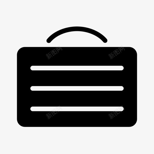 公文包包手提包图标svg_新图网 https://ixintu.com 公文包 包 手提包 皮革 金融