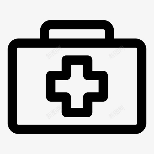 急救箱事故受伤图标svg_新图网 https://ixintu.com 事故 健康 受伤 急救箱
