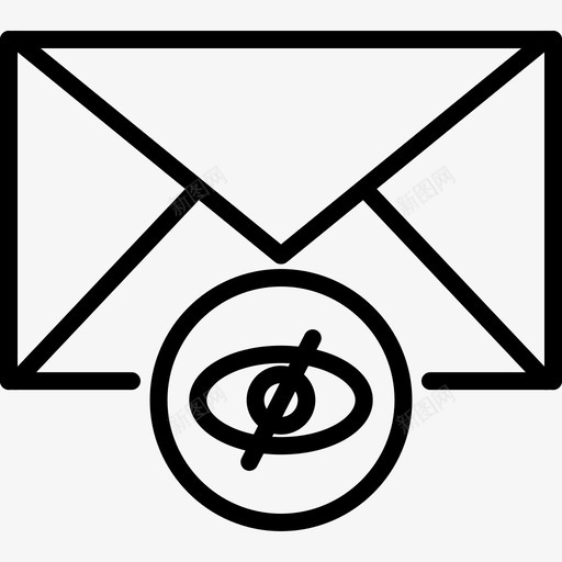 隐藏电子邮件取消查看电子邮件应用程序图标svg_新图网 https://ixintu.com 取消查看 电子邮件应用程序图标 隐藏电子邮件
