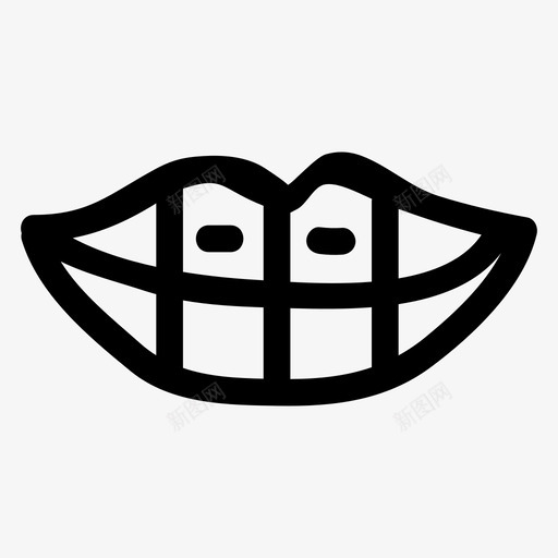 牙齿解剖学医学图标svg_新图网 https://ixintu.com 医学 口腔 牙科手绘 牙齿 解剖学