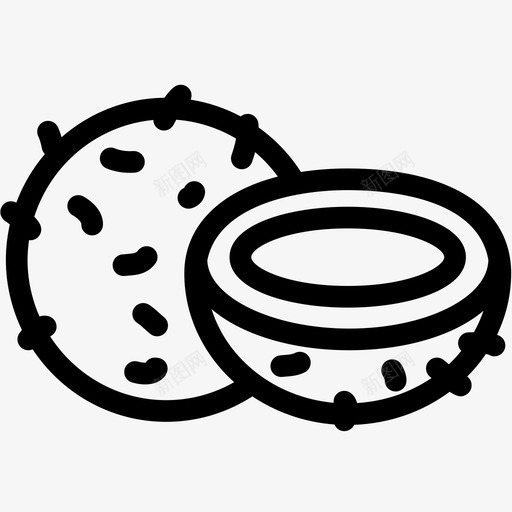 椰子椰子的一半食物图标svg_新图网 https://ixintu.com 椰子 椰子的一半 水果 食物 食物轮廓集2