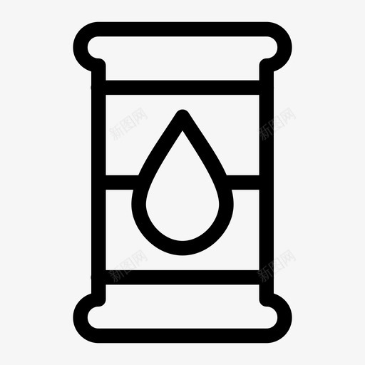 油桶容器图标svg_新图网 https://ixintu.com 容器 桶 油 燃料