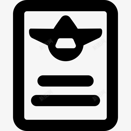 机票在边境图标svg_新图网 https://ixintu.com 在边境 机票