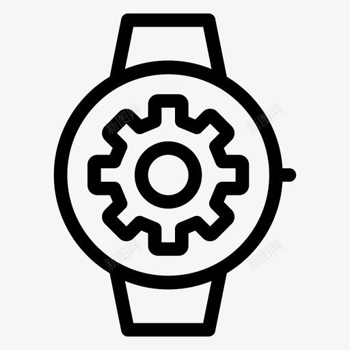 watchapplewatchiwatch图标svg_新图网 https://ixintu.com applewatch iwatch watch 搜索引擎优化营销线图标第一卷 智能手表 设置 选项