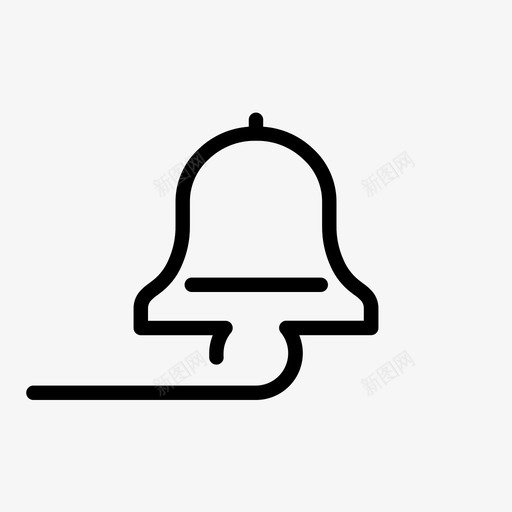 通知注意铃图标svg_新图网 https://ixintu.com 开放 戒指 注意 漂浮薄 移动 通知 铃