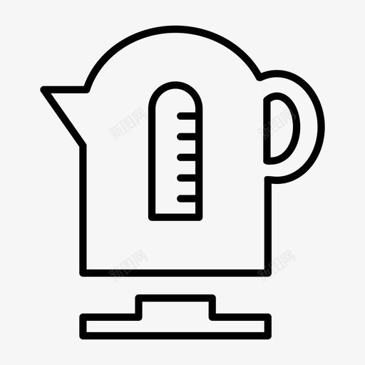 电热壶电子家用图标svg_新图网 https://ixintu.com 家用 电子 电热 电热壶 茶壶