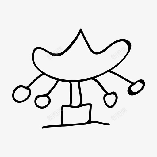 旋转木马游乐场游乐园图标svg_新图网 https://ixintu.com 旋转木马 游乐园 游乐场