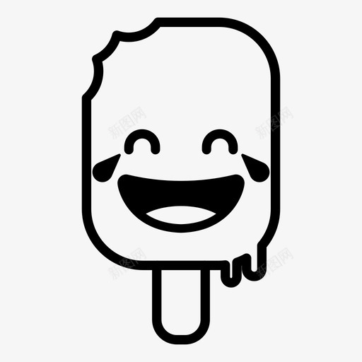 笑哭开心图标svg_新图网 https://ixintu.com 冰淇淋表情 哭 开心 微笑 眼泪 笑