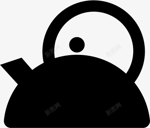 水壶茶壶咖啡图标svg_新图网 https://ixintu.com 咖啡 水壶 茶壶