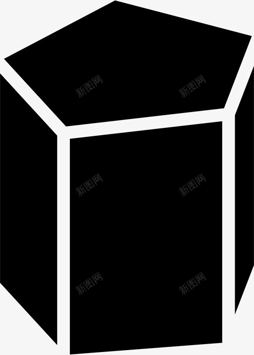 六边形绘图窗体图标svg_新图网 https://ixintu.com smashicons几何体实体 六边形 几何体 形状 窗体 绘图
