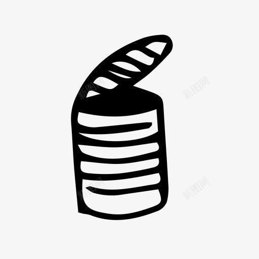 罐头食品野营涂鸦图标svg_新图网 https://ixintu.com 涂鸦 罐头食品 野营 野营涂鸦