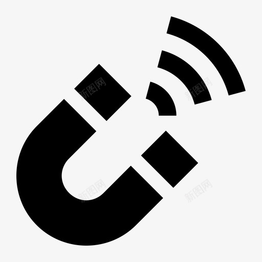 磁铁吸引力磁力图标svg_新图网 https://ixintu.com 动力 吸引力 基本工具 工具 磁力 磁铁