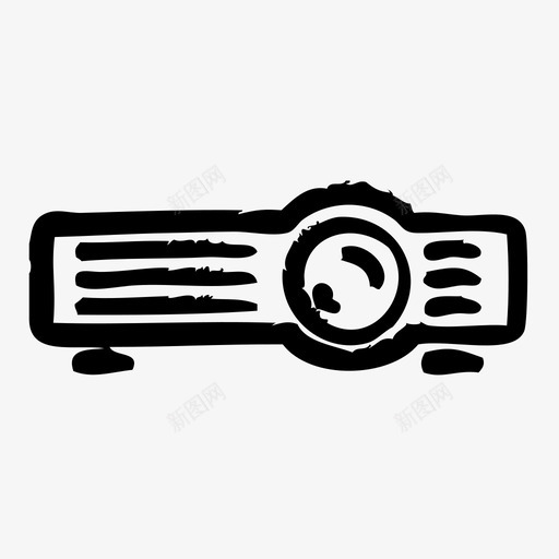 投影仪设备电子设备图标svg_新图网 https://ixintu.com 小工具 投影仪 电子设备 硬件 草图2 设备