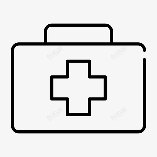 急救箱事故受伤图标svg_新图网 https://ixintu.com 事故 健康 受伤 急救箱