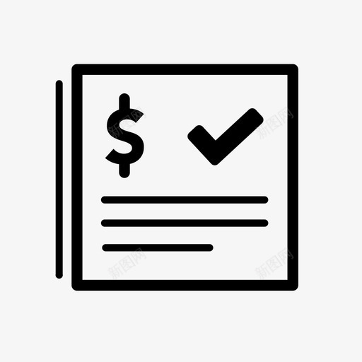 已付账单财务资金图标svg_新图网 https://ixintu.com 已付账单 报表 财务 财务概述图标 资金