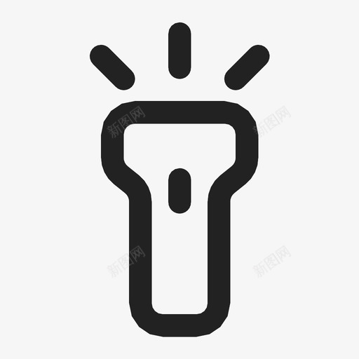 手电筒ui图标呈圆形svg_新图网 https://ixintu.com ui图标呈圆形 手电筒