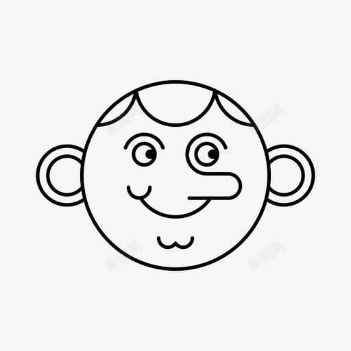 卡通表情笑脸卡通笑脸图标svg_新图网 https://ixintu.com 卡通笑脸 卡通表情 笑脸