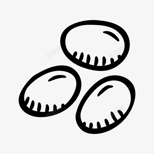 果冻豆药草配料图标svg_新图网 https://ixintu.com 果冻豆 甘草 药草 配料 香料