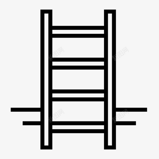 梯子攀爬楼梯图标svg_新图网 https://ixintu.com 房地产 攀爬 木梯 梯子 楼梯