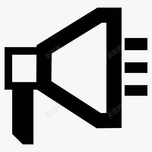 扩音器演讲者图标svg_新图网 https://ixintu.com 扩音器 演讲者
