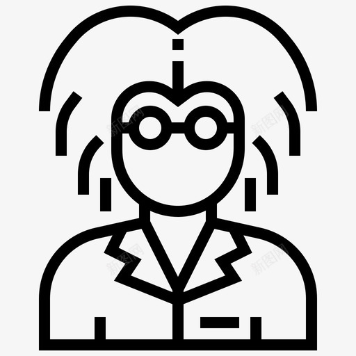 人物头像人物科学家图标svg_新图网 https://ixintu.com 人物 人物头像 科学家