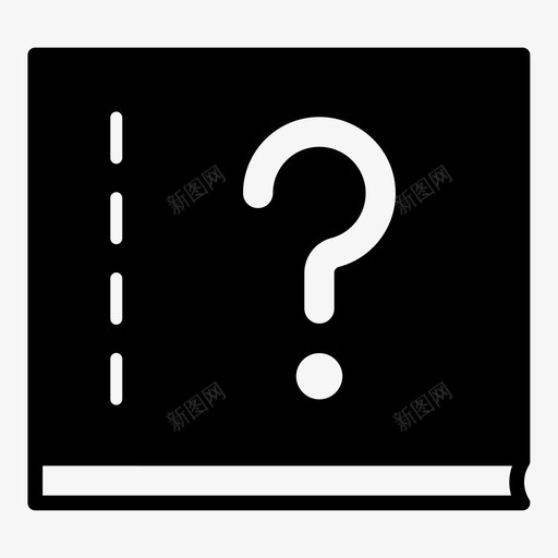 用户手册帮助学习图标svg_新图网 https://ixintu.com 学习 小册子 帮助 用户手册 问号